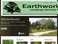 Tablet Screenshot of earthworkslandscapeservices.com